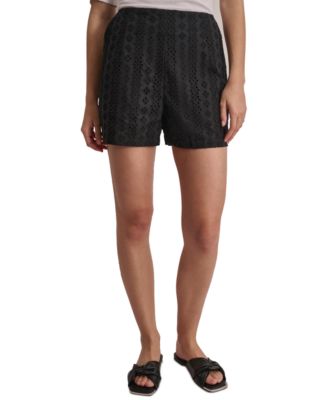 DKNY Jeans - Women's Cotton Eyelet Shorts