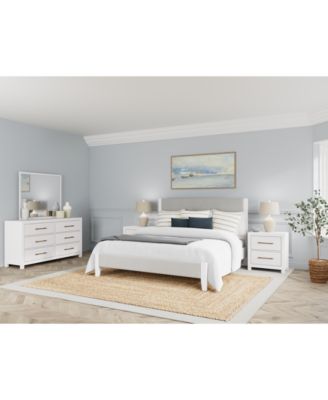 Furniture - Catriona 3pc Bedroom Set (Queen Upholstered Bed, Dresser, 2-Drawer Nightstand)