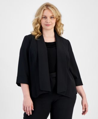 Kasper - Open-Front Jacket
