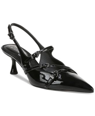 Circus NY by Sam Edelman - Women's Fraya Pointed-Toe Buckled Strappy Kitten-Heel Pumps