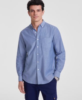 Club Room - Men's Solid Oxford Cotton Shirt