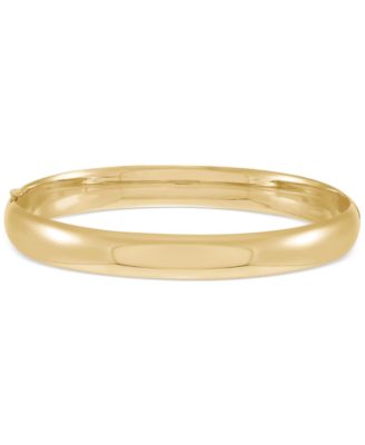 Macy's - Polished Hinged 8mm Bangle Bracelet in 10k Gold