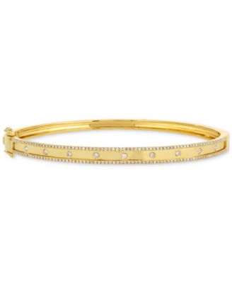 Le Vian - Vanilla Diamond & Nude Diamond Bangle Bracelet (1/2 ct. t.w.) in 14k Gold