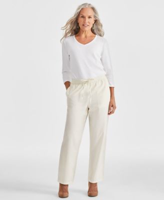 Style & Co - Women's Cotton Corduroy Drawstring Pants