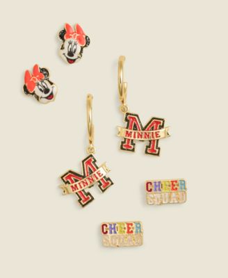 BaubleBar - Minnie Mouse Disney Cheerleader Earrings, 3 Pair Set