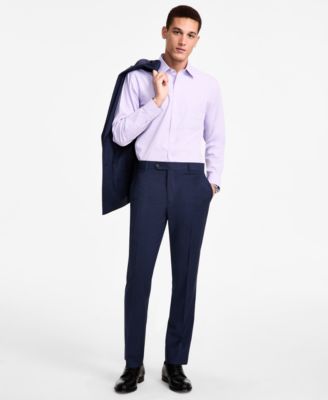 Brooks Brothers - Men's Pinstriped Wool-Blend Stretch Classic-Fit Suit Pants