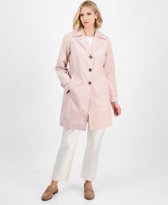 Michael Kors - Women's Notched Collar Button-Front Coat, Exclusively at Macy's