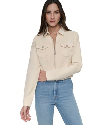DKNY Jeans - Women's Corduroy Zip-Up Jacket