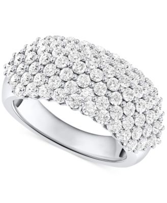 Forever Grown Diamonds - Lab-Grown Diamond Pav&eacute; Band (2 ct. t.w.) in Sterling Silver