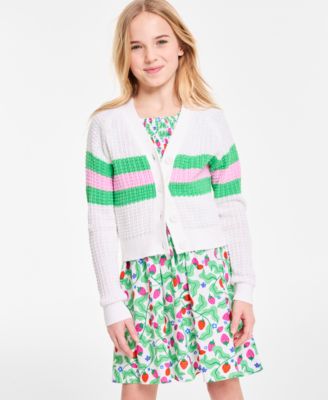 Epic Threads - Girls Sporty Stripe Cardigan