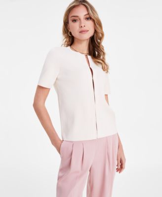 Bar III - Women's Short-Sleeve Cardigan