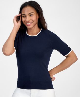 Nautica Jeans - Women's Short-Sleeved Crewneck Sweater