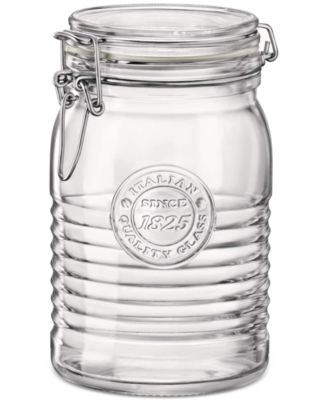 Bormioli Rocco - Officina 1825 33.75-Oz. Clear Jar With Swing Top, Set of 6