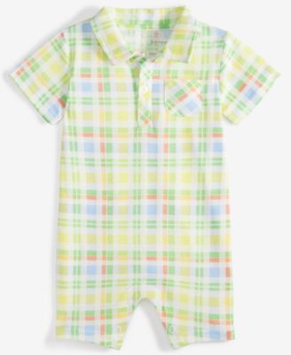 First Impressions - Baby Boys Park Plaid Sunsuit