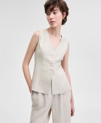 And Now This - Women's Sleeveless Double-Button Vest