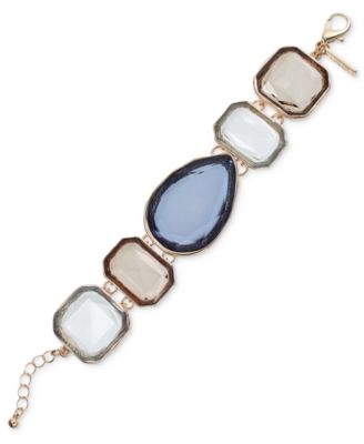 I.N.C. International Concepts - Gold-Tone Color Stone Flex Bracelet