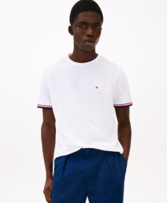 Tommy Hilfiger - Men's Big & Tall Global Stripe Cuff T-Shirt