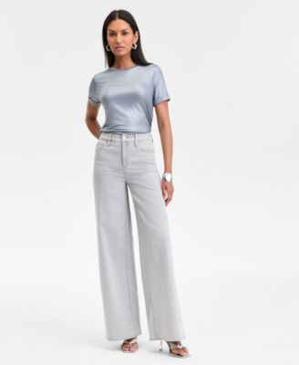 I.N.C. International Concepts - Women's High-Rise Wide-Leg Jeans