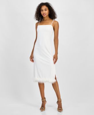 RACHEL Rachel Roy - Women's Delilah Feather-Hem Midi Dress