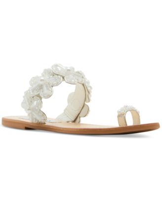 Steve Madden - Women's Emmey Flower Detailed Slide Sandals