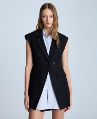 Kenneth Cole - Women's Layered Vest With Detachable Front Shirt