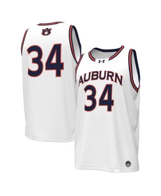 Under Armour - Men's 34 White Auburn Tigers Replica Basketball Jersey