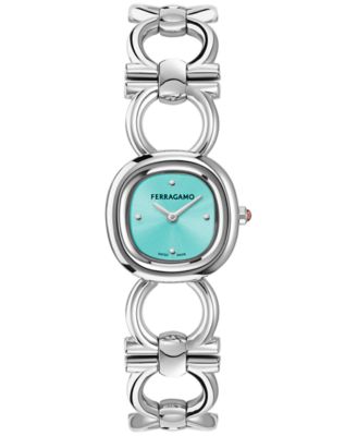Ferragamo - Women's Swiss Double Gancini Stainless Steel Link Bracelet Watch 25mm