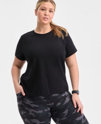 ID Ideology - Plus Size Essential Cotton Short-Sleeve T-Shirt