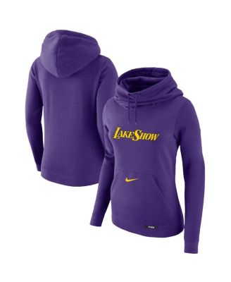 Nike - Women's Purple Los Angeles Lakers 2024/25 City Edition Essential Club Pullover Hoodie