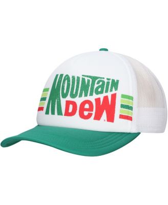 Lids - Men's White Mountain Dew Show Your Stripes Foam Trucker Adjustable Hat