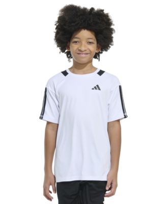 adidas - Big Boys Sereno 3-Stripe Mesh-Accent Soccer Shirt