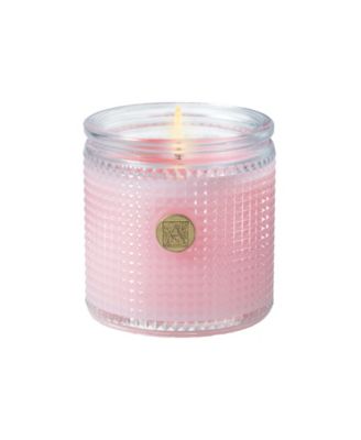 Aromatique - Peony Petals Textured Glass Candle, 6 oz.