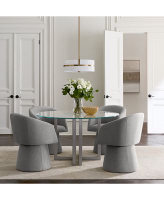 Furniture - 5 Pc. Dining Set (Emila Round Table & 4 Korder Chairs)