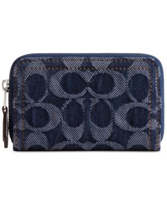 COACH - Essential Small Zip Around Wallet in Signature Denim