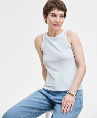 On 34th - Women's Contrast Tipped Tank Top