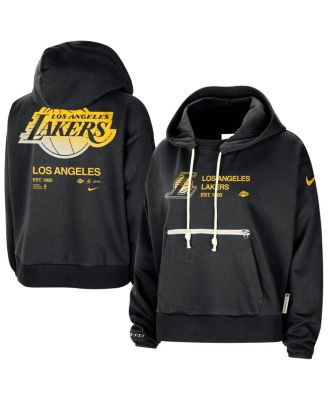 Nike - Women's Black Los Angeles Lakers Courtside Standard Issue Performance Pullover Hoodie