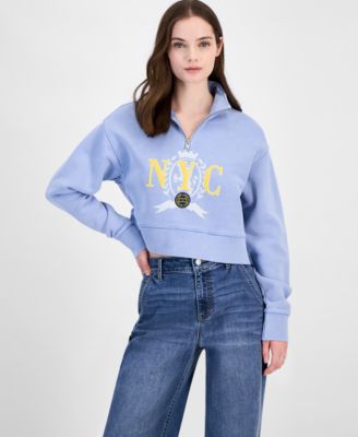 Tommy Jeans - Women's Half-Zip Varsity Sweatshirt
