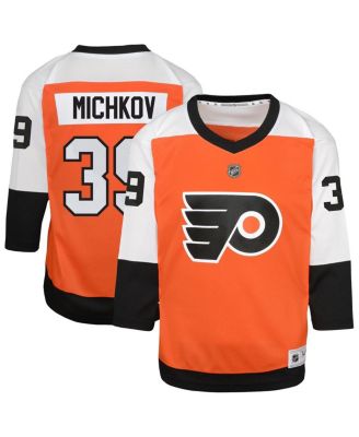Outerstuff - Big Boys and Girls Matvei Michkov Orange Philadelphia Flyers Home Replica Player Jersey