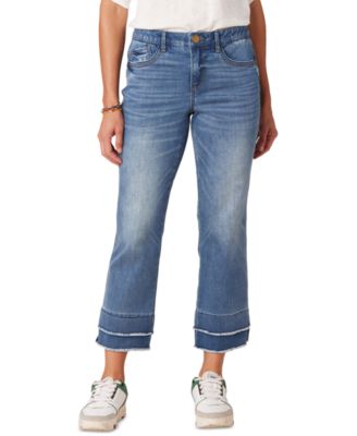 Democracy - Petite Triple-Seam Cuff Kick-Flare Denim Jeans