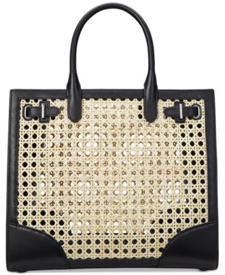 Lauren Ralph Lauren - Devyn Rattan & Leather Tote Bag