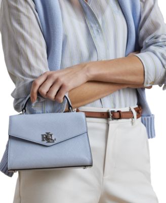 Lauren Ralph Lauren - Farrah Crosshatch Leather Satchel