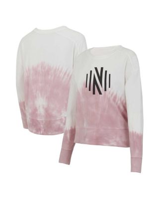 Concepts Sport - Women's  Pink/White Nashville SC Orchard Tie-Dye Long Sleeve T-Shirt