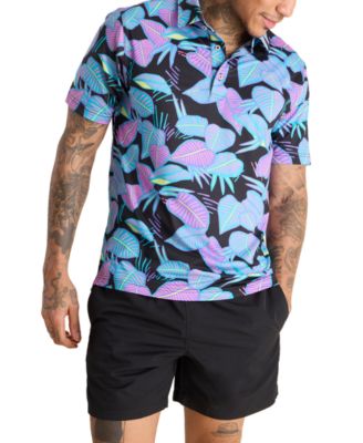 Chubbies - Men's The Fluorescent Funk Classic-Fit Printed Performance Polo Shirt