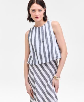 On 34th - Women's Cropped Bubble-Hem Tank