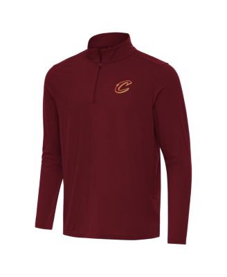 Antigua - Men's Wine Cleveland Cavaliers Intent Quarter-Zip Top