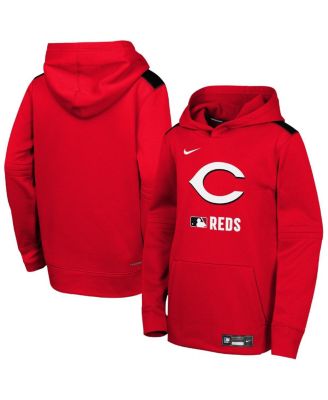 Nike - Big Boys and Girls Red Cincinnati Reds Authentic Collection Performance Pullover Hoodie