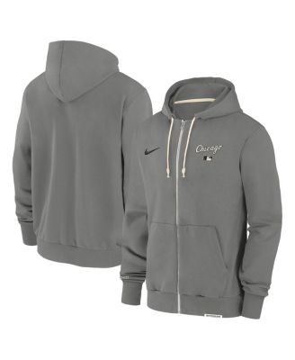 Nike - Men's Charcoal Chicago White Sox Authentic Collection Travel Performance Full-Zip Hoodie