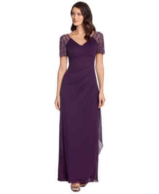 XSCAPE - Petite Embellished Chiffon Gown