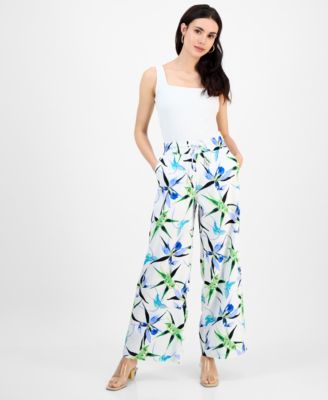 I.N.C. International Concepts - Petite High-Rise Wide-Leg Pants