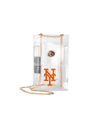 Logo Brands - New York Mets Clear Essential Crossbody Purse